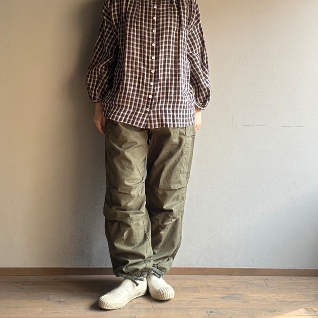 YAECA / ヤエカ　LIKEWARE　ベーカーパンツ　OLIVE （POPLIN） #75602 ladys