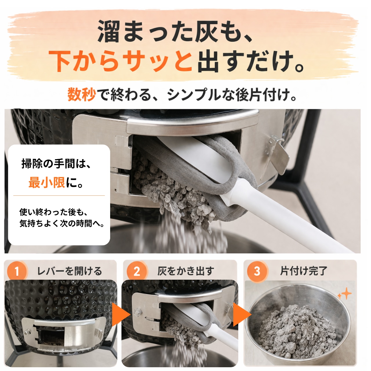 即納】炭火グリル Sumika 4WAY セラミックグリル 13インチ 黒