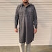 Euro Army vintage ユーロ アーミー グランパ シャツ ウール プルオーバー ボックス ロングシャツ ヴィンテージ フランス軍 イギリス軍