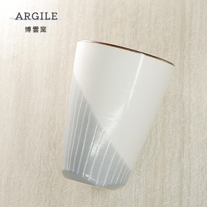 砥部焼 ARGILE フリーカップ Ciel コップ カップ モダン 陶器 手作り 博雲窯 愛媛 hakuun-ar-107