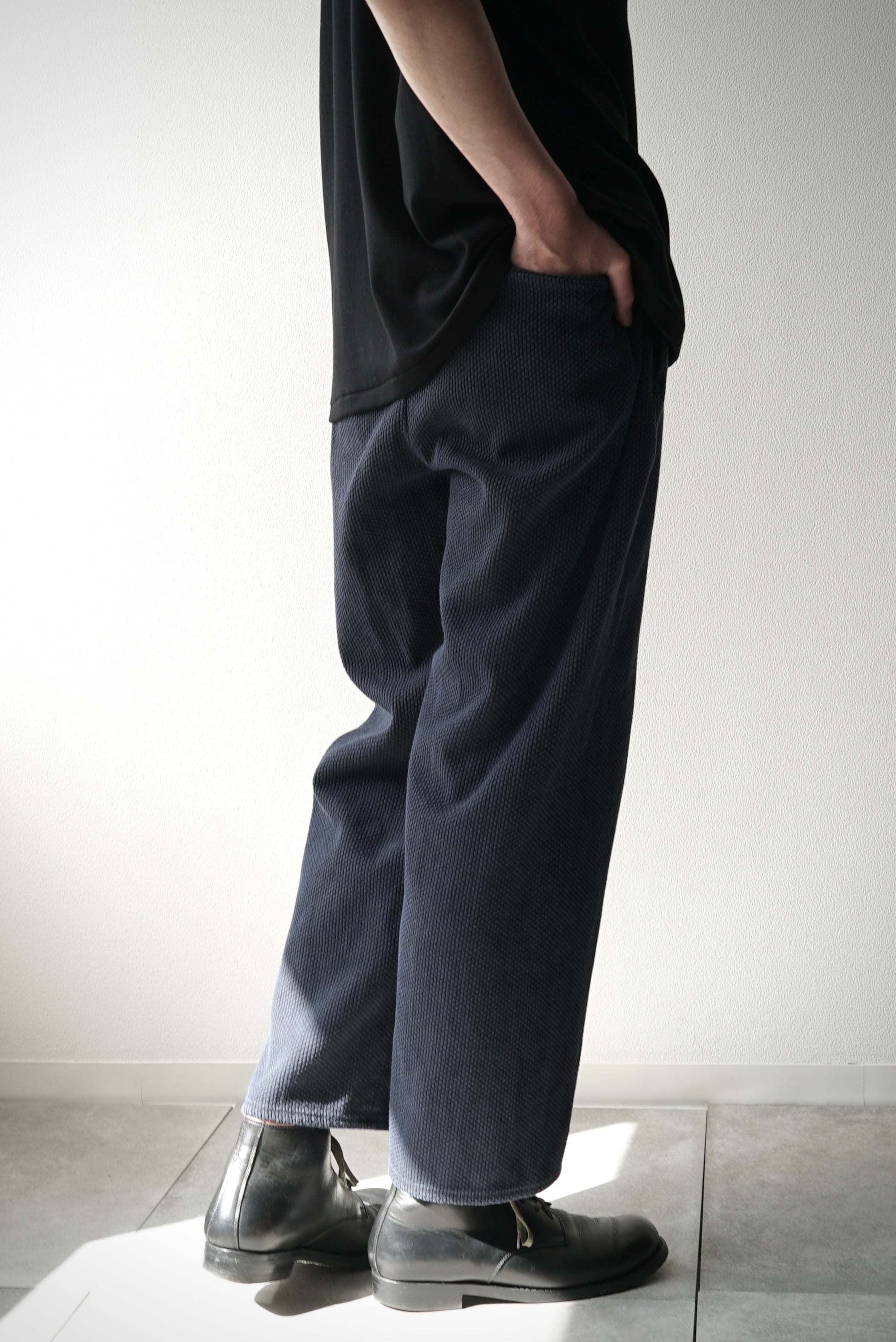 Sashiko / Side Seamless Slacks (墨+INDIGO) | C O L I N A