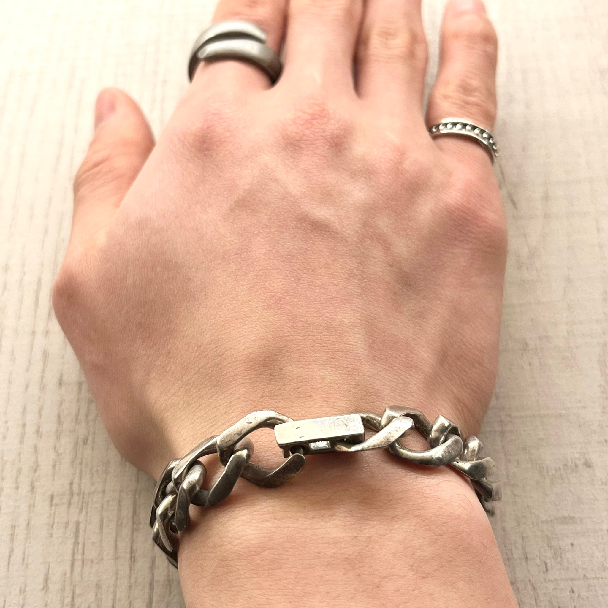 CLASSIC CURB CHAIN ID BRACELET -SILVER925- IDブレスレット