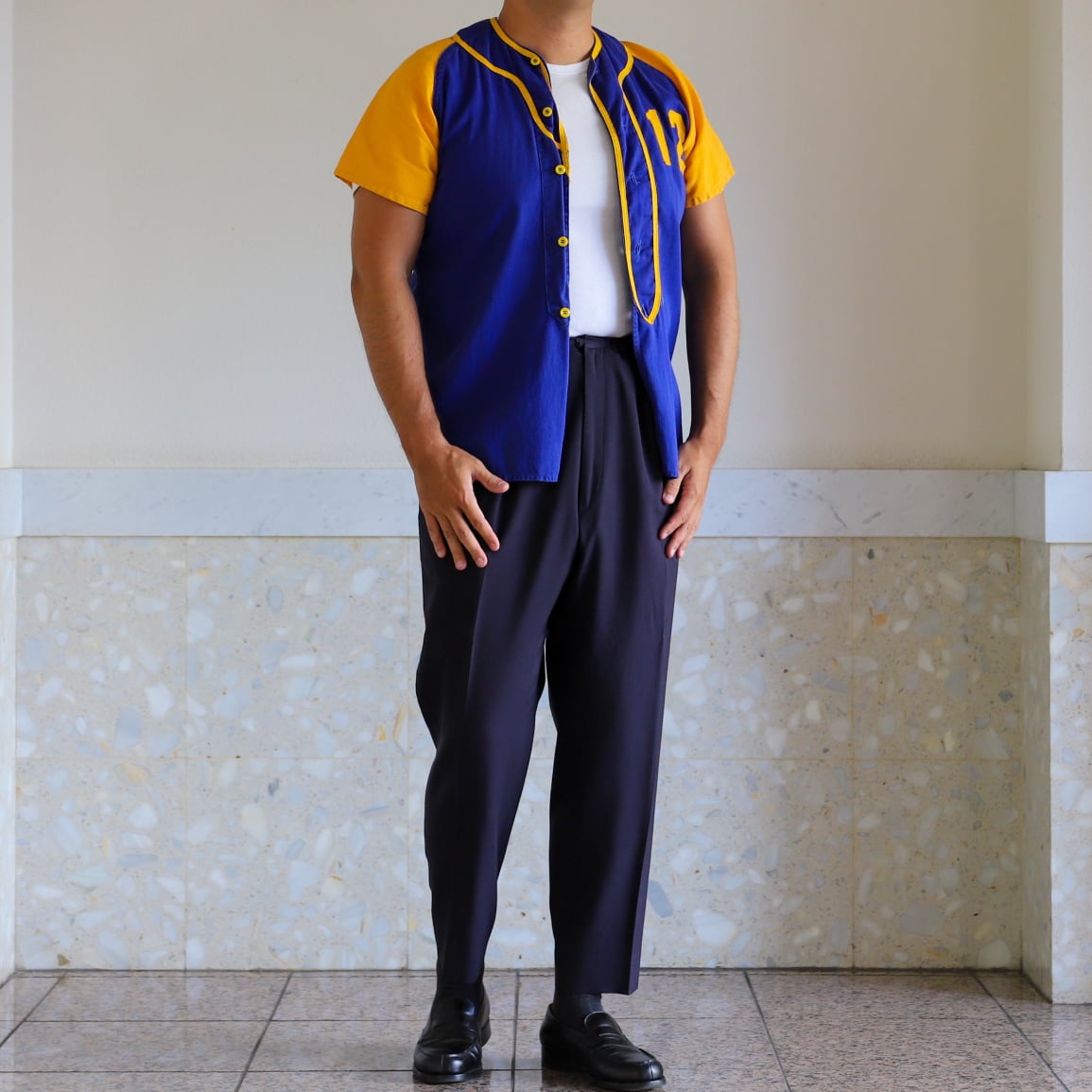 極美品】50s special vintage baseball shirt made in USA excellent