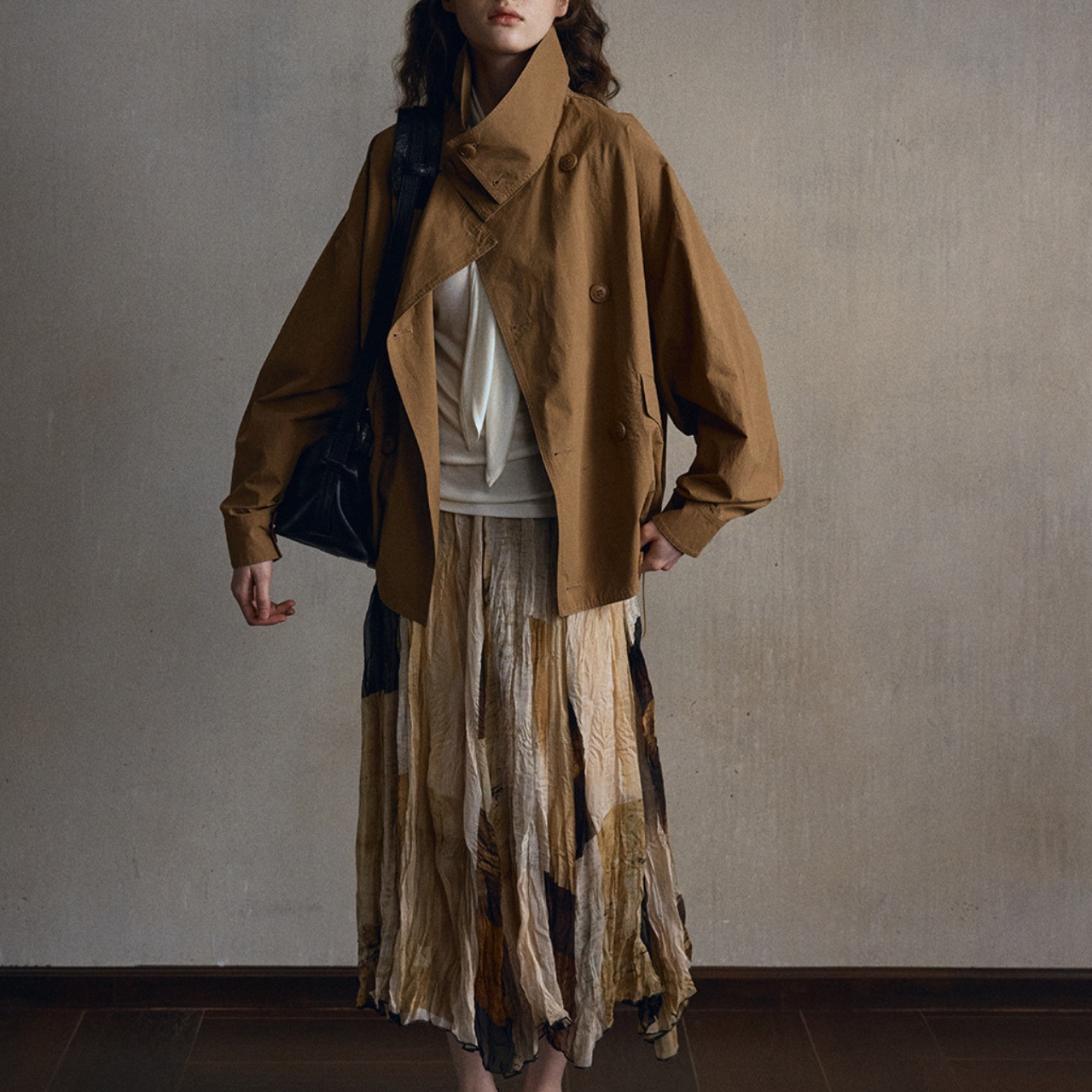 Drop Shoulder Shirt Jacket【3color】 T4359