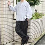 husky embroidery design henry neck sweat