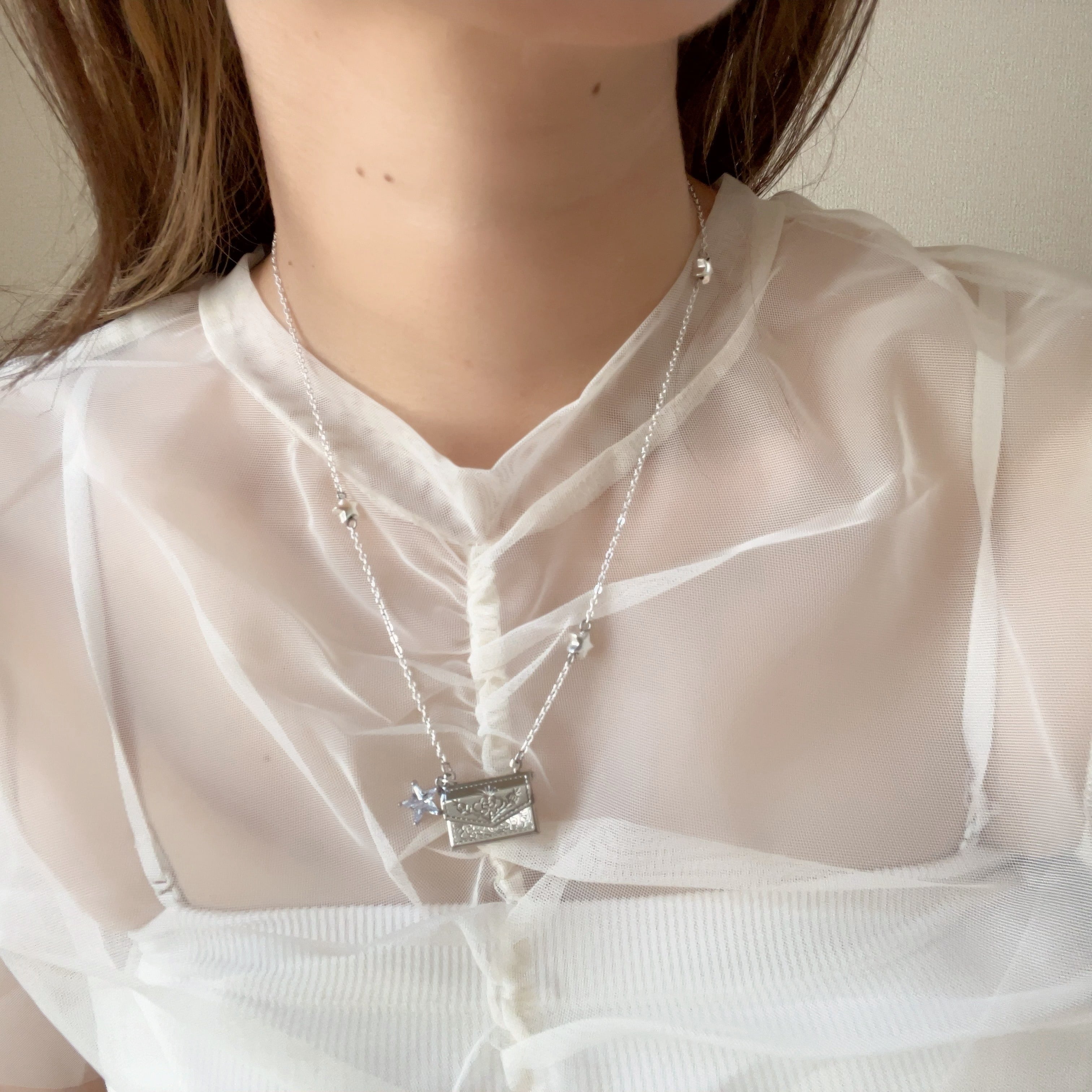 open pendant necklace［2type］ | saze