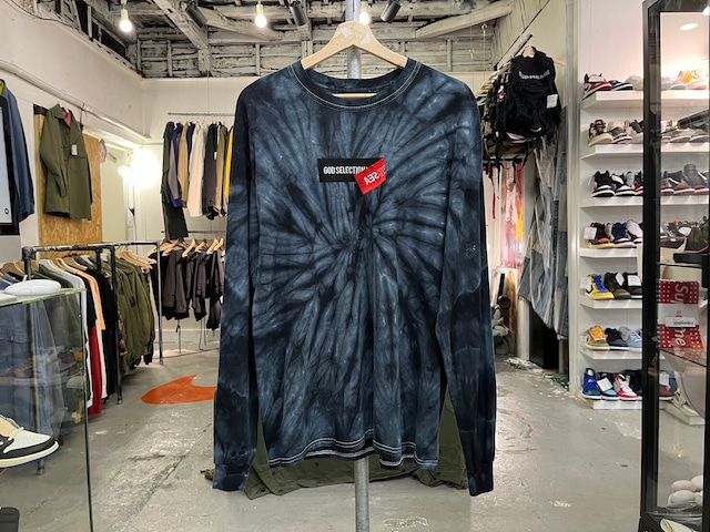 WIND AND SEA × GOD SELECTION XXX TIE DYE BOX LOGO LS TEE LARGE 13556