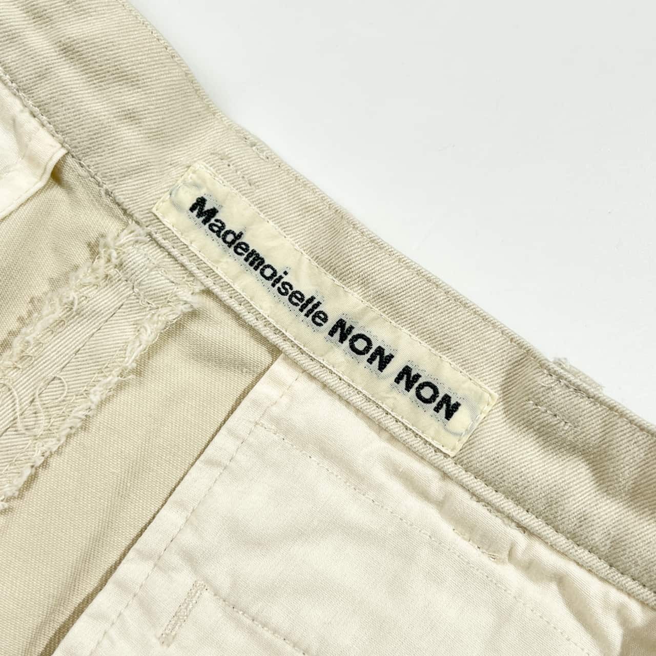 Mademoiselle NON NON マドモアゼルノンノン コットン パンツ L/オフホワイト系 レディース