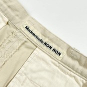 Mademoiselle NON NON マドモアゼルノンノン コットン パンツ L/オフホワイト系 レディース