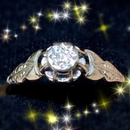 1900年代初期SALE!クーポン併用可♪イギリス　アールデコ　バターカップリング　サーキュラーカットダイヤモンド