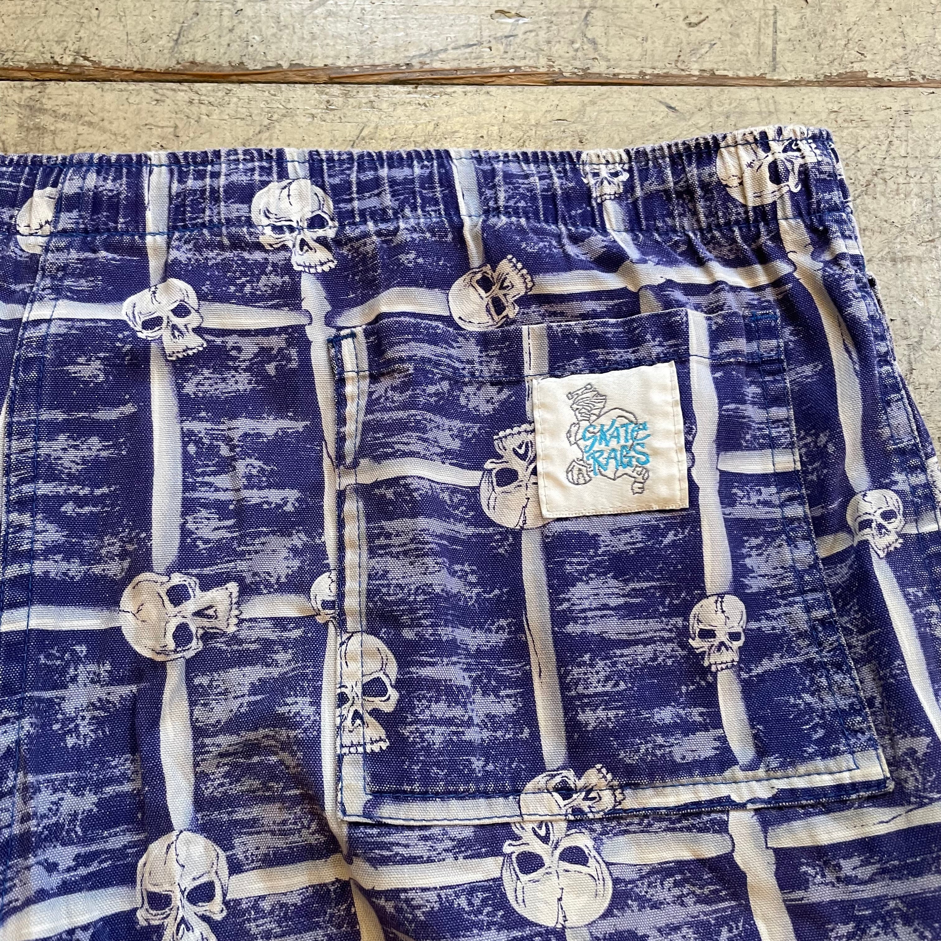 特価最新作 ヤフオク! - Vintage Skate rags multi-skull print shorts