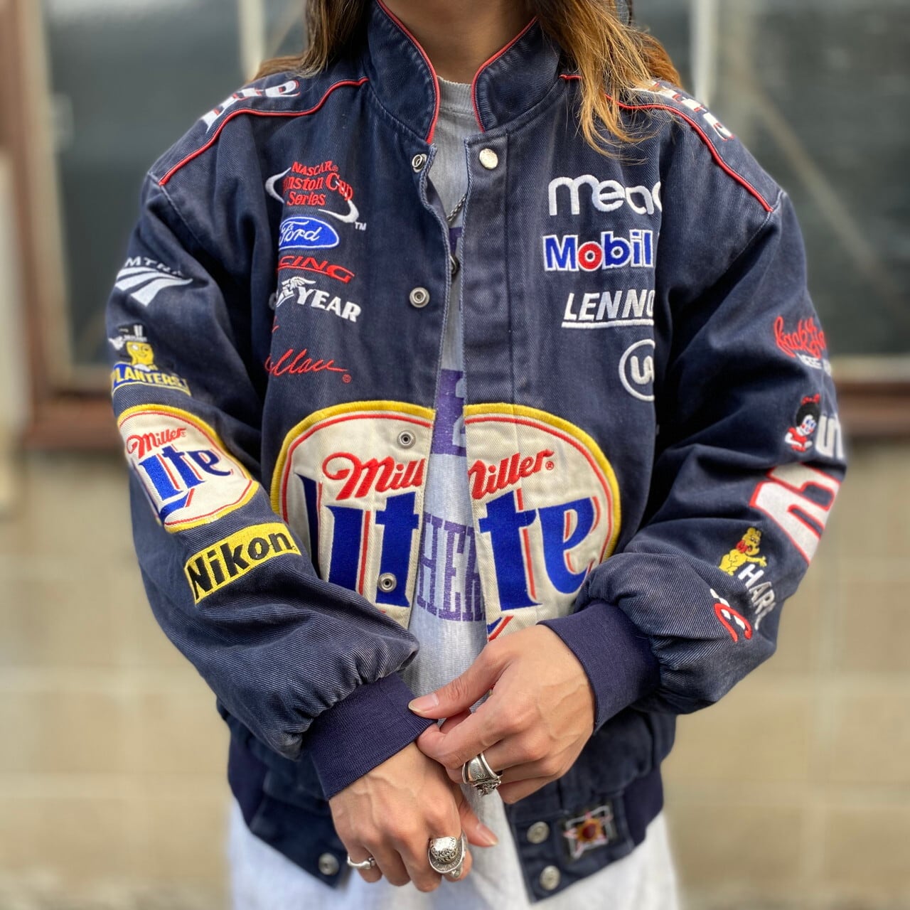 HASE AUTHENTICS by JH Design Group 企業ロゴ 刺繍 レーシング  