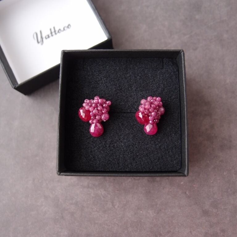 ピアス Ruby ピアス Ruby ピアス Ruby ZX Silver, Ruby Earrings