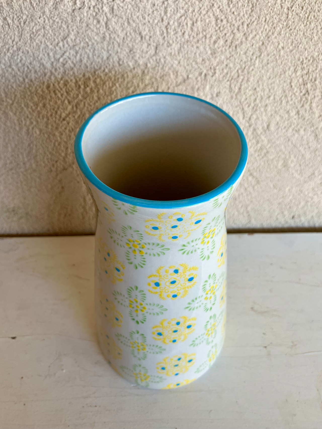 陶器花瓶(中)ホワイト【ご来店限定】