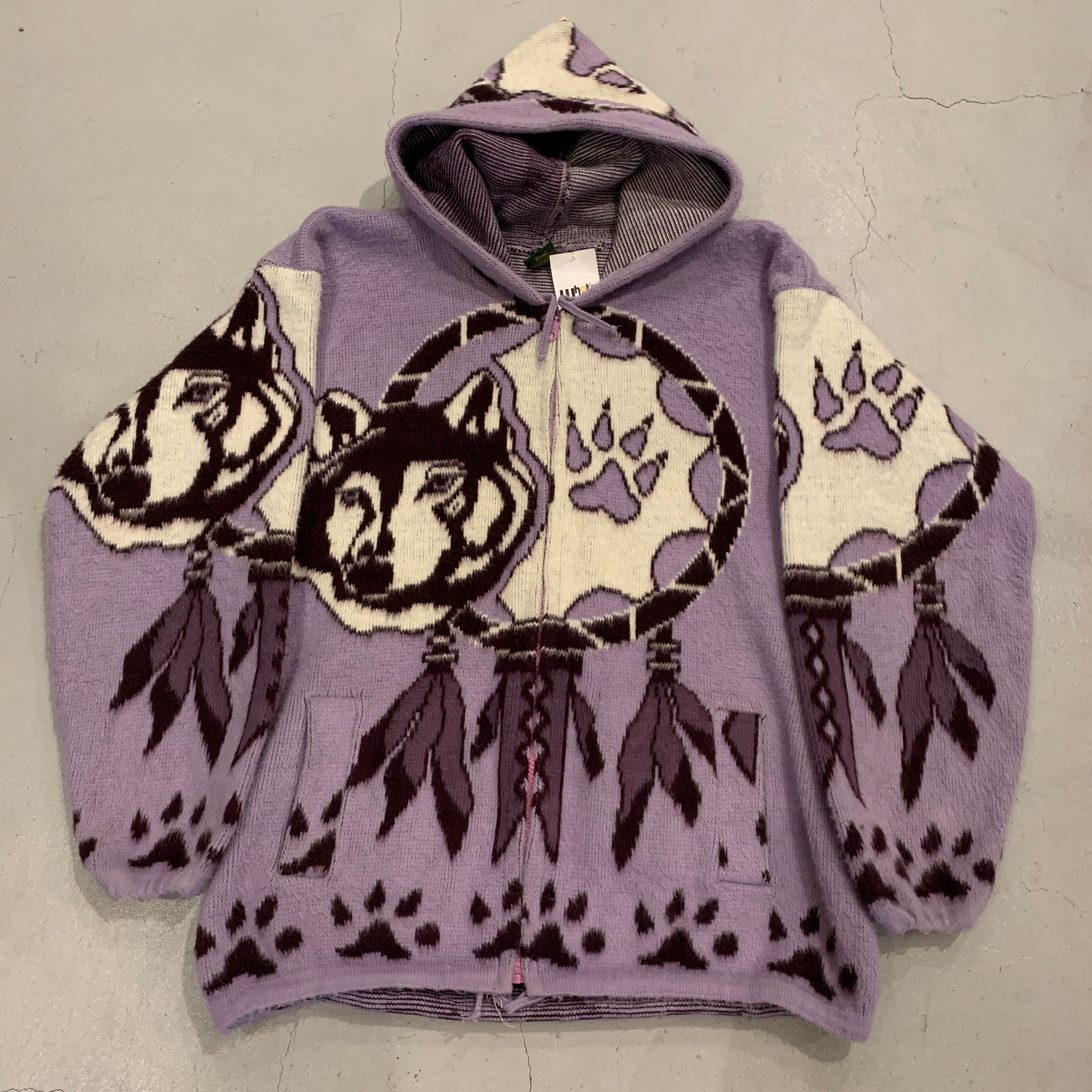 90s TEJIDOS HIMALAYA wool full-zip parka【高円寺店】 | What 