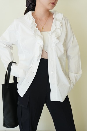 60s frill blouse