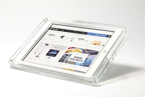 2つの角度で使える・iPad盗難防止スタンド【 T9 】日本製 ● 12.9インチ＆13インチ iPad用