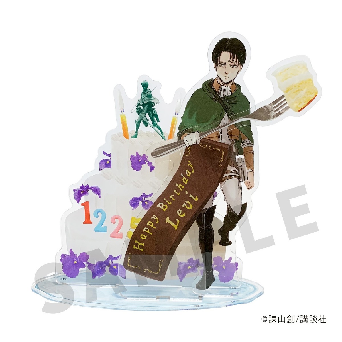 進撃の巨人 日田景色アクリルスタンド リヴァイ誕生日Ver.（小  