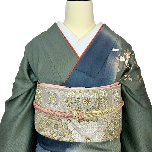 【単衣】訪問着・附下げレンタル フルセット HT-0143-Mサイズ