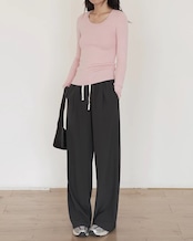 Drape wide easy Pants T20236