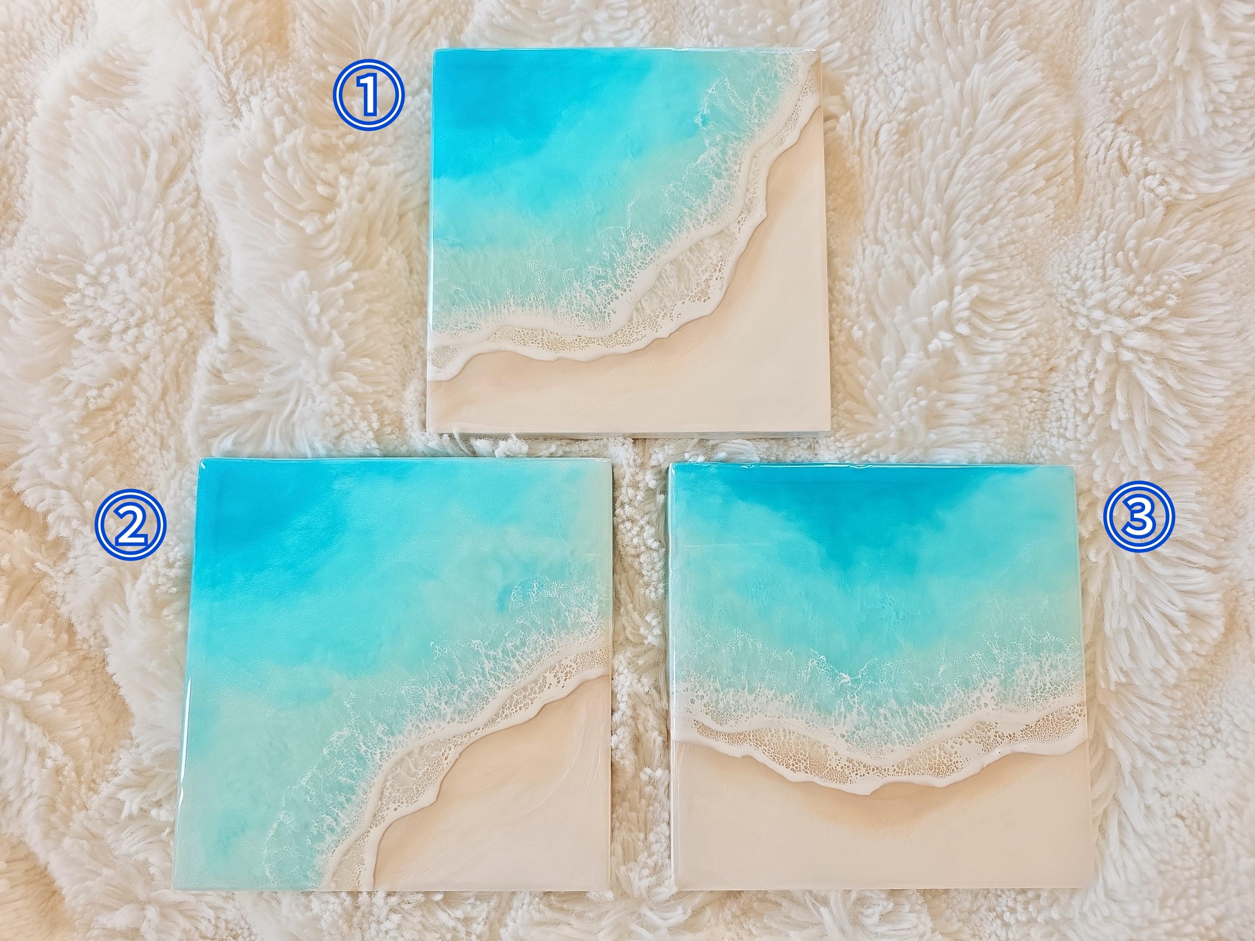 510.オーシャンレジンアート 15㎝パネル