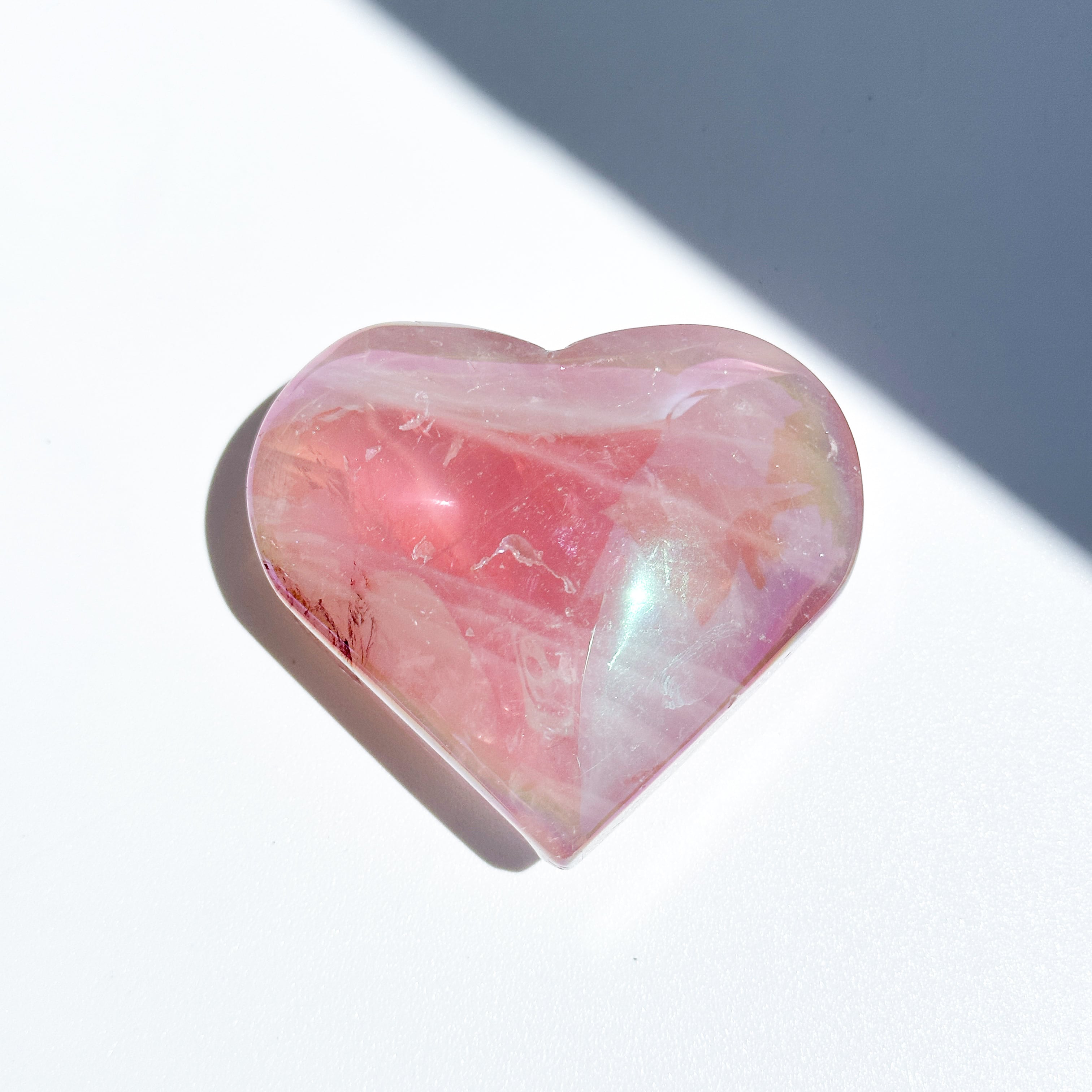 ♡エンジェルオーラローズクォーツ ハート86♡ Angel Aura Rose Quartz