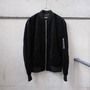 Velour Bomber Jacket