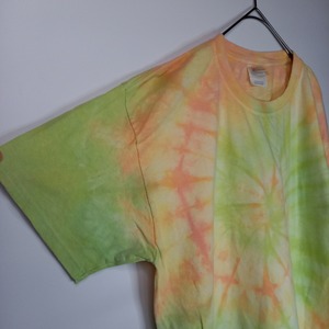 ヘインズ　クルーネック　ダイダイTシャツ　ヘビーウェイト　オーバーサイズ　L