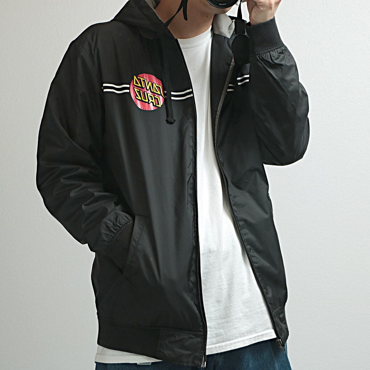 SANTA CRUZ サンタクルーズ フーディー ウィンドブレーカー ジャケット 古着 used