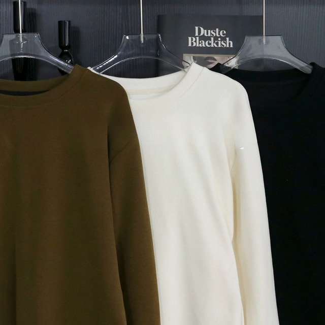 【クルーネック長袖Tシャツ 】P00365
