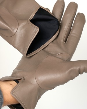 ssstein "LEATHER GLOVE〔OLIVE〕"