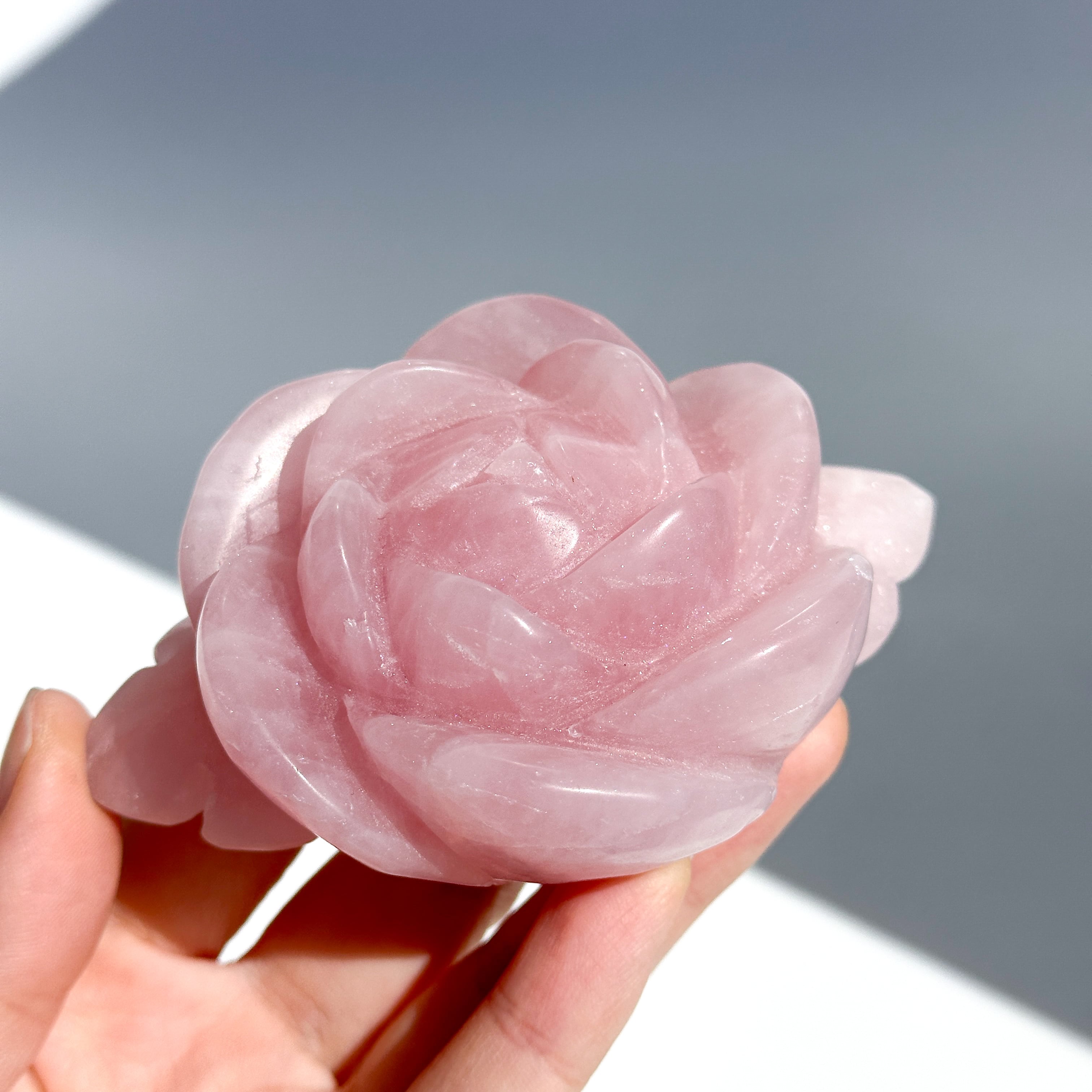 Big ローズクォーツ バラ 02◇ Rose Quartz ◇天然石・鉱物