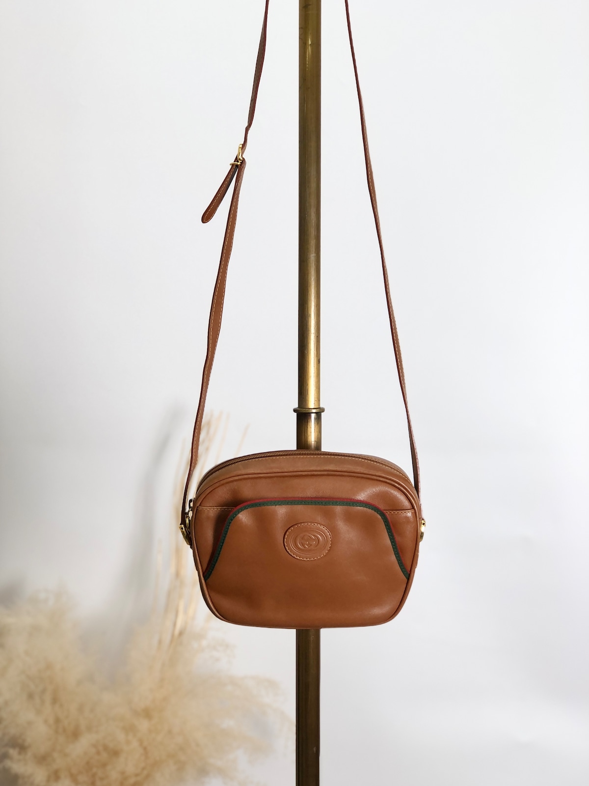 GUCCI グッチ シェリーライン ショルダーバッグ ブラウン GGロゴ 