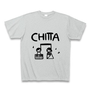 Tシャツ 「CHITTA オリジナルイラストデザイン カラー;グレー」