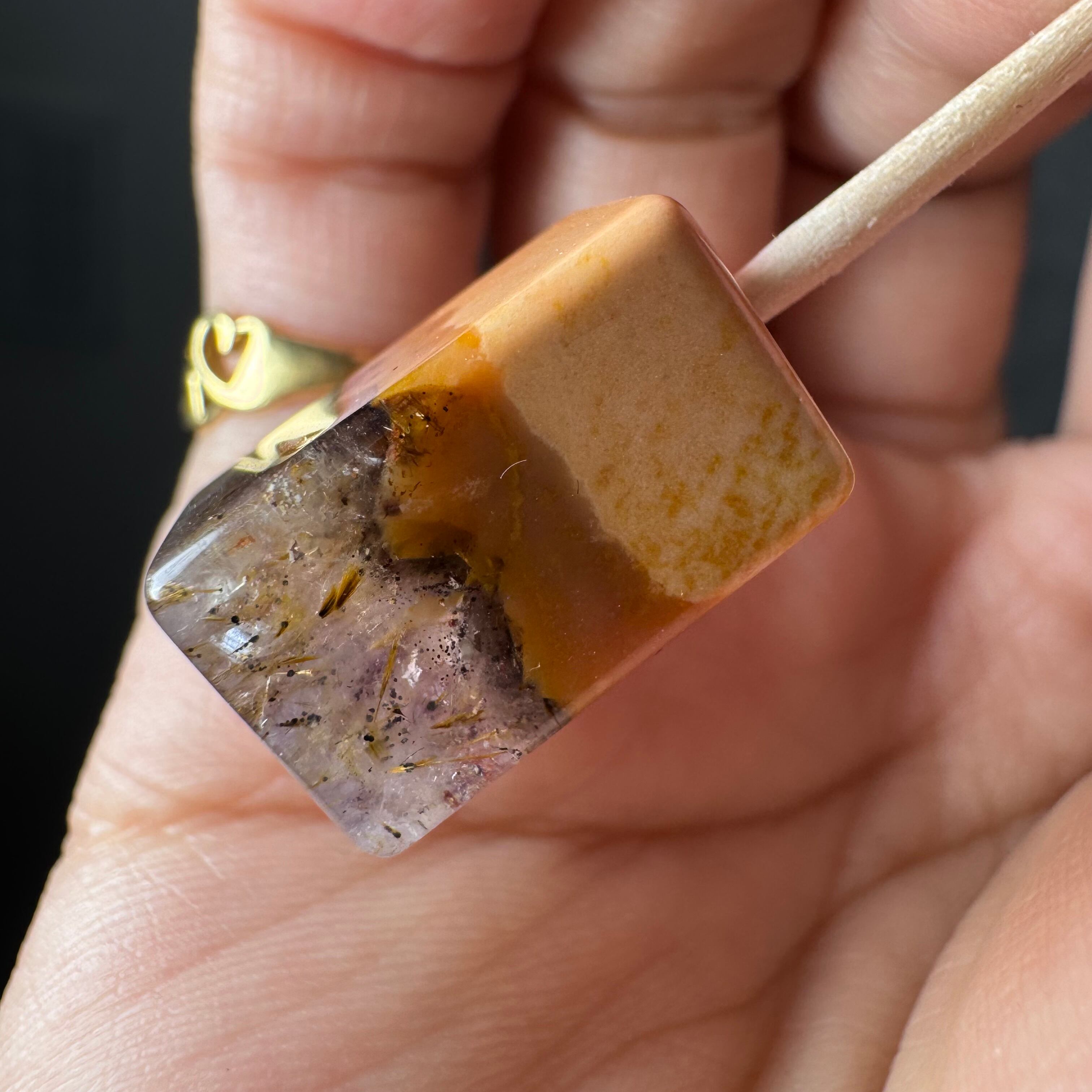 no.14 オーラライト23 アラシャン瑪瑙 約18x10.9x11mm