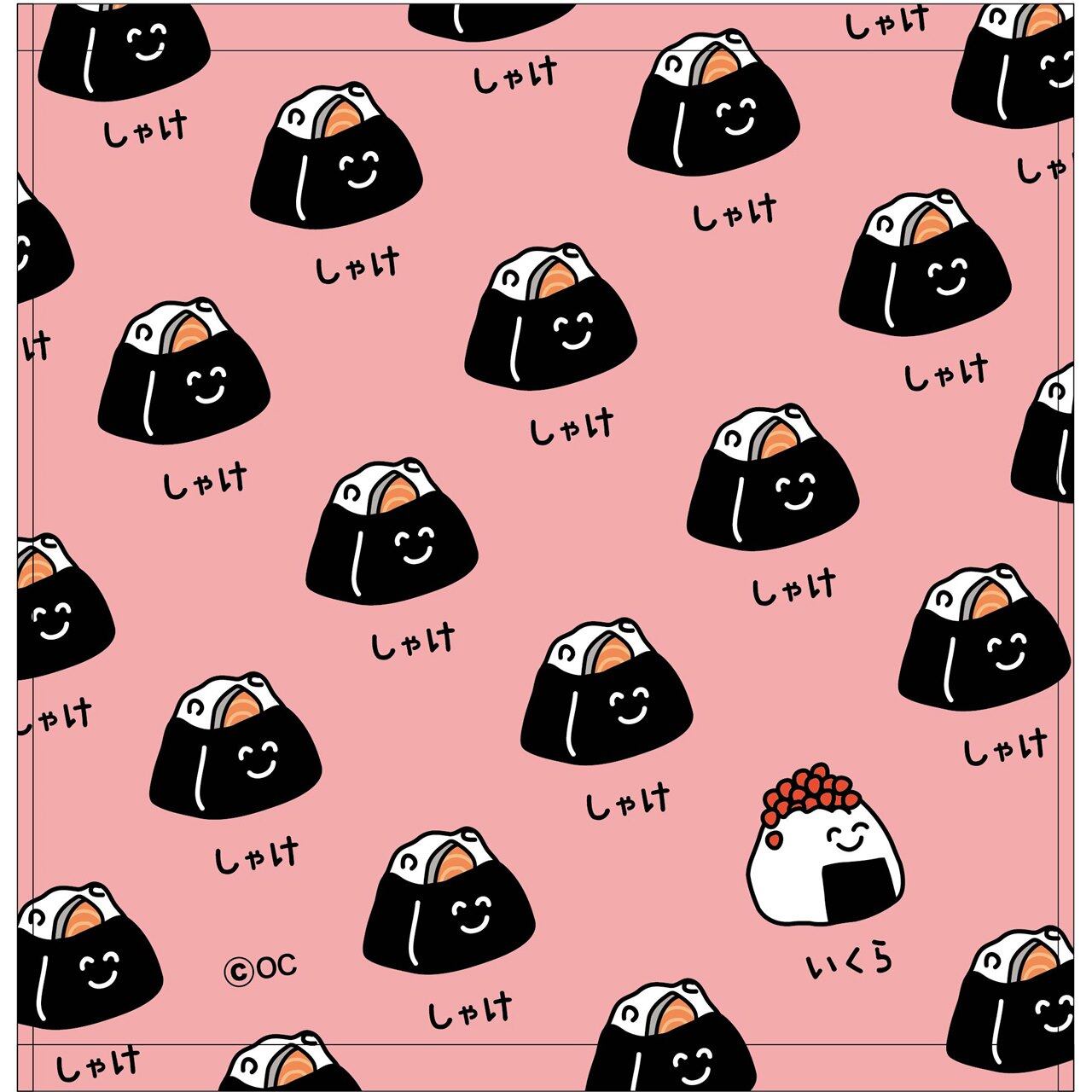 ロット販売】【10入】コンビニおえかきさんハンドタオル おにぎり3