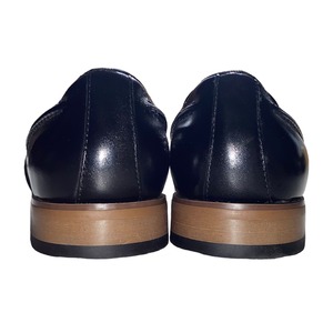 STACY ADAMS black leather tassel loafers “DONOVAN”