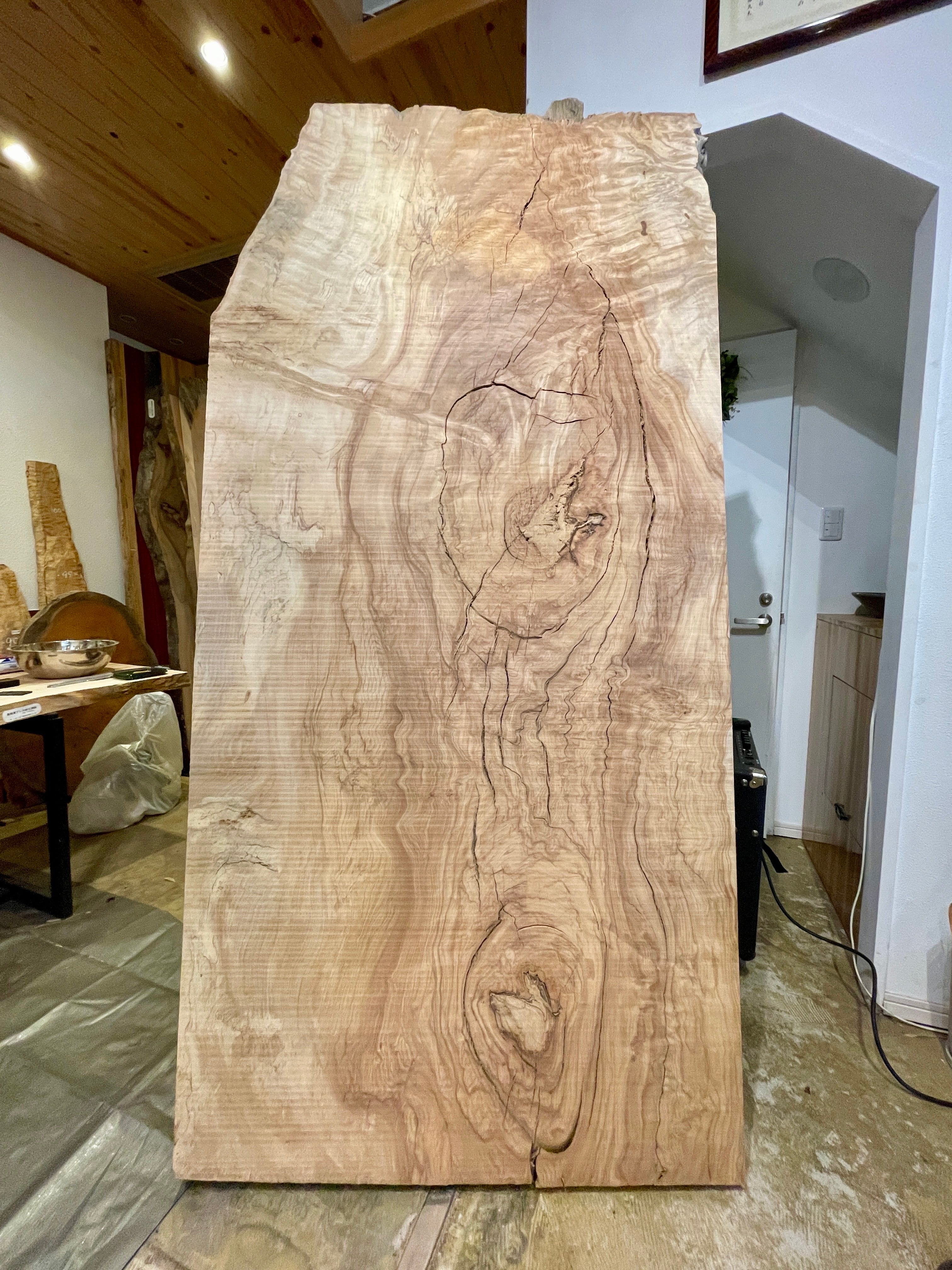 栃 ダイニングテーブル 1850x870-930-930