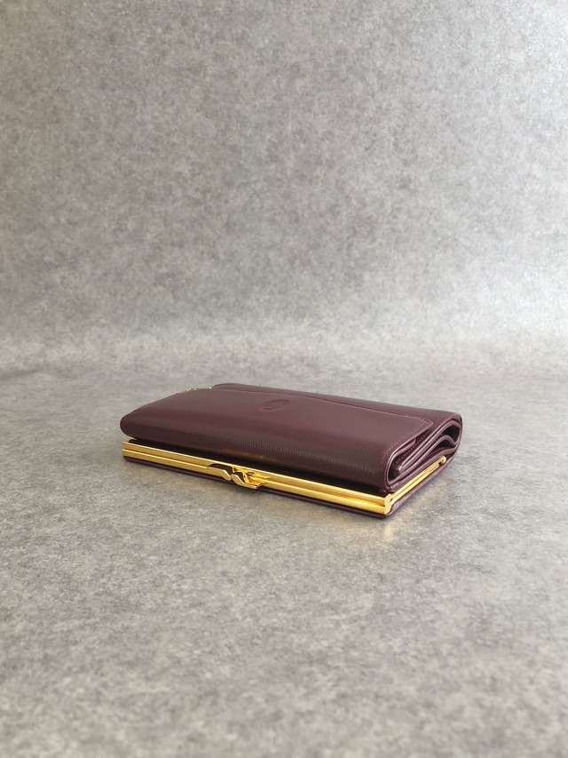 Cartier カルティエ マストライン 財布 ボルドー レザー 二つ折り財布 vintage ヴィンテージ オールド g2uux3