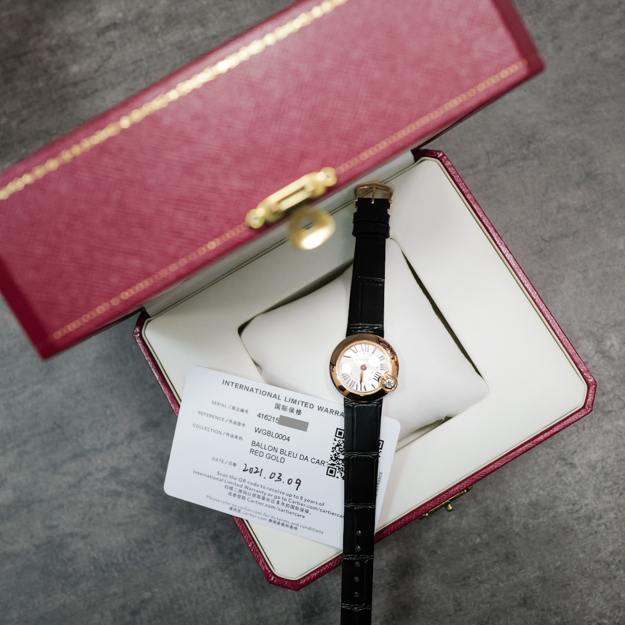 カルティエ バロンブラン PG レザー