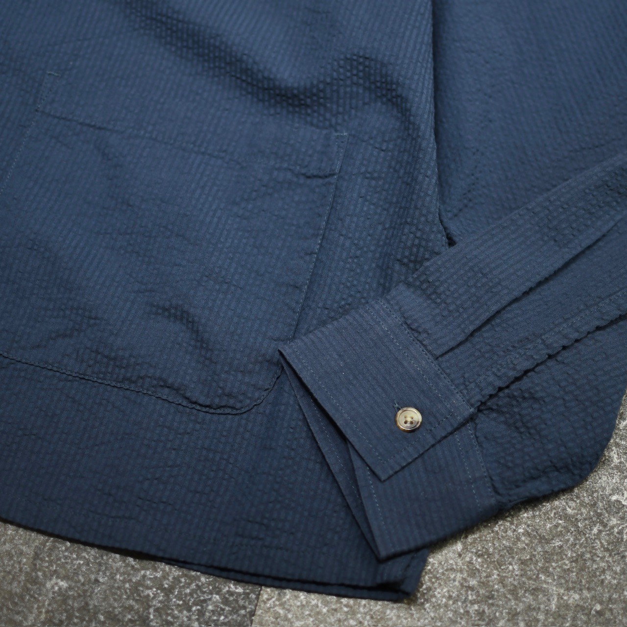 OLD NAVY seersucker coverall navy