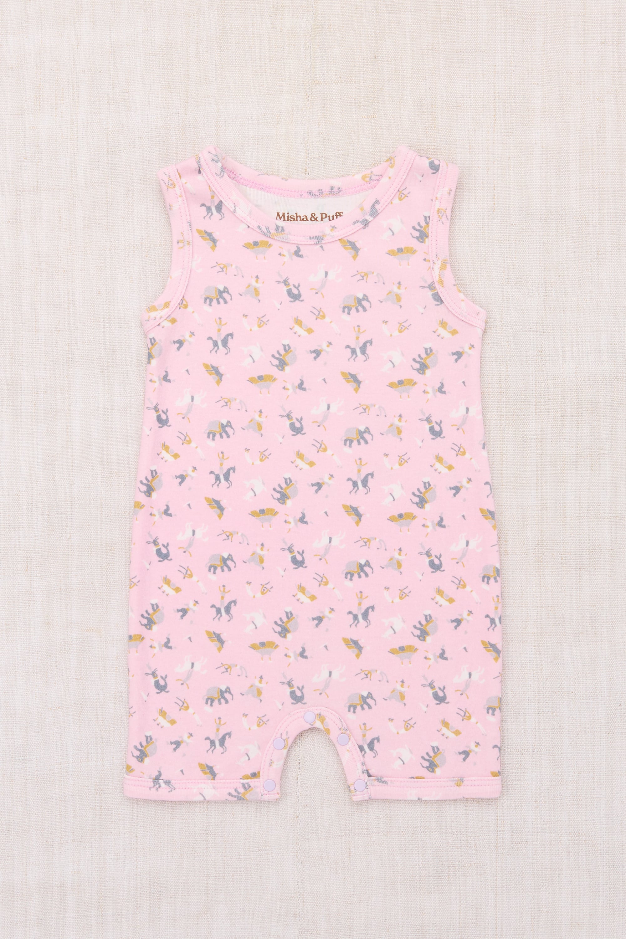 Misha&Puff 26SS 〉 BABY TANK ROMPER / AURA CIRCUS | 世界の子供服