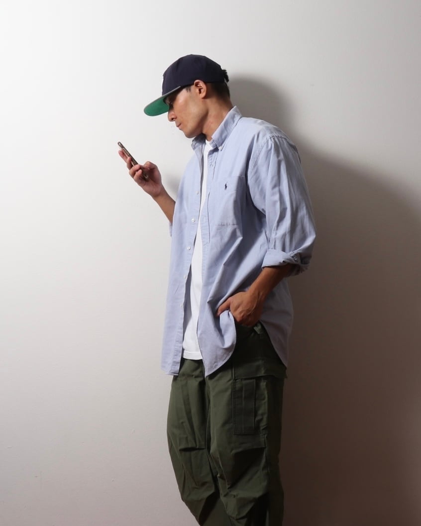 ビッグシャツ M オックスフォード ラルフローレン ビッグポロ M 90s 