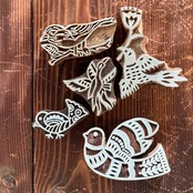 ウッドブロックスタンプ | 鳥04