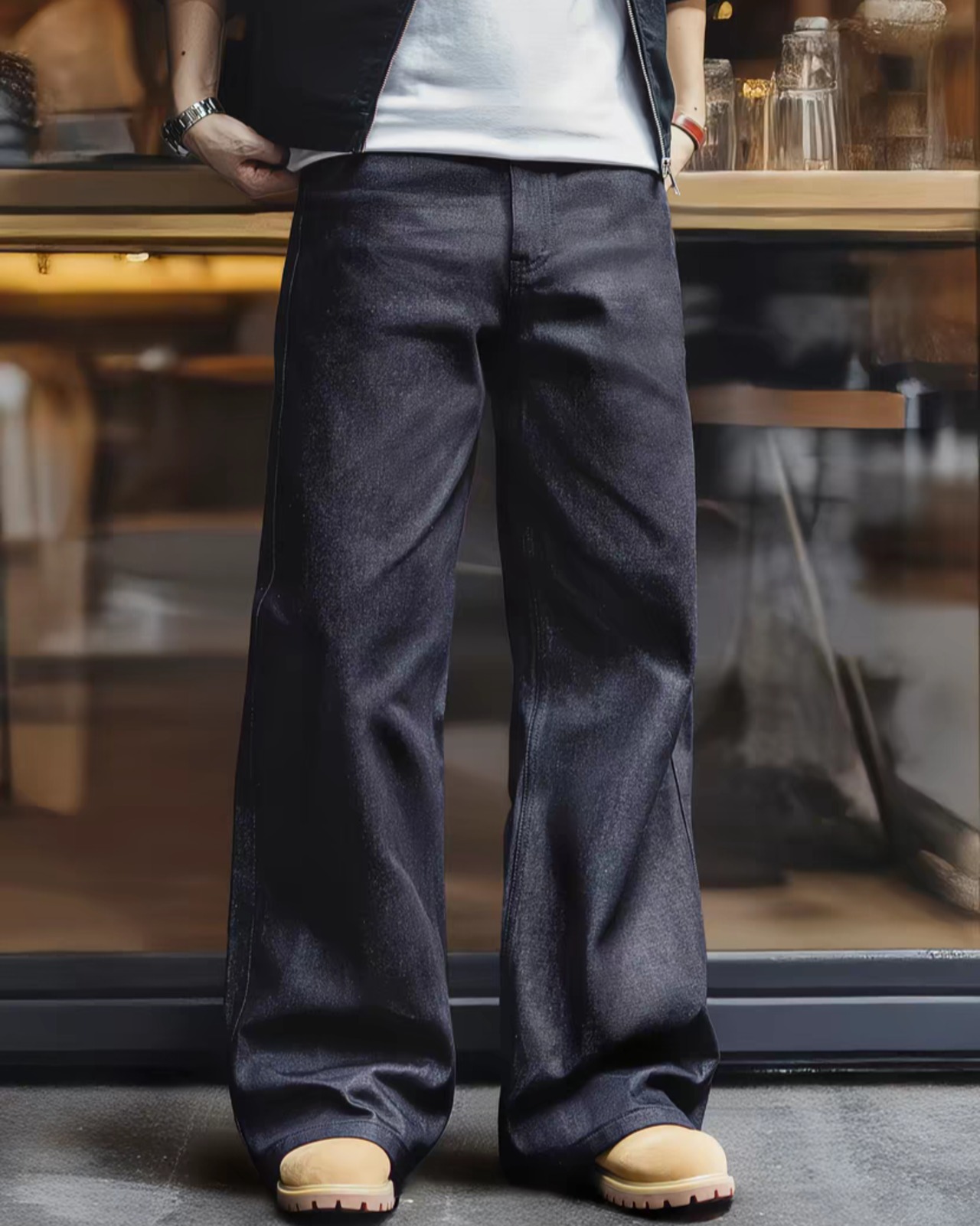Vintage Style Straight Jeans  K0265