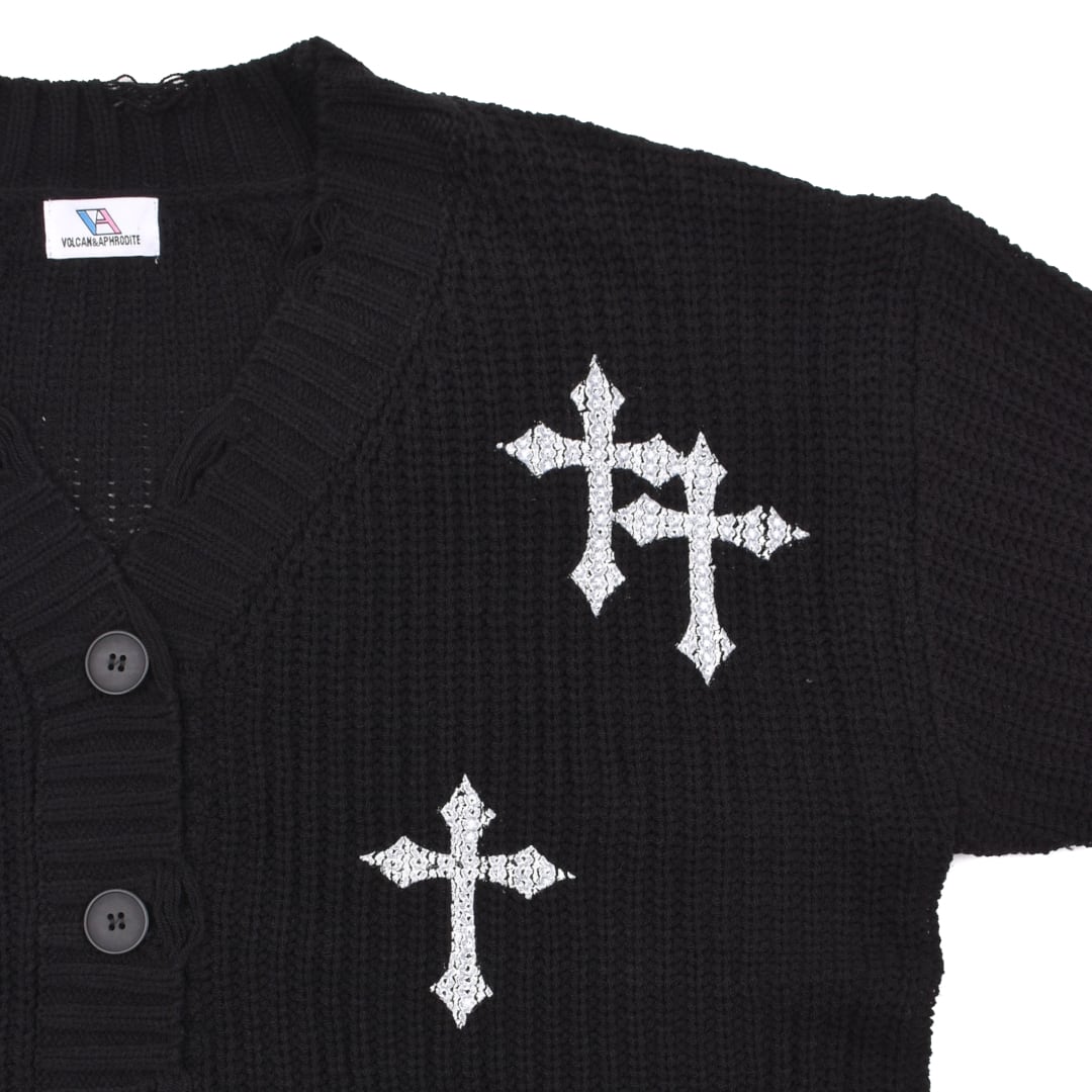 2/18 完売GREY再入荷！】新作☆クロスニットカーディガン