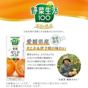 カゴメ 野菜生活100 本日の逸品 愛媛せとか＆伊予柑ミックス 195ml×24本 【季節品】