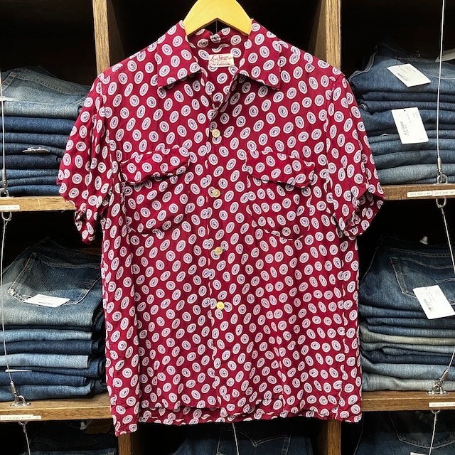 1950'S SPORTS WEAR PAISLEY HAWAIIAN SHIRT