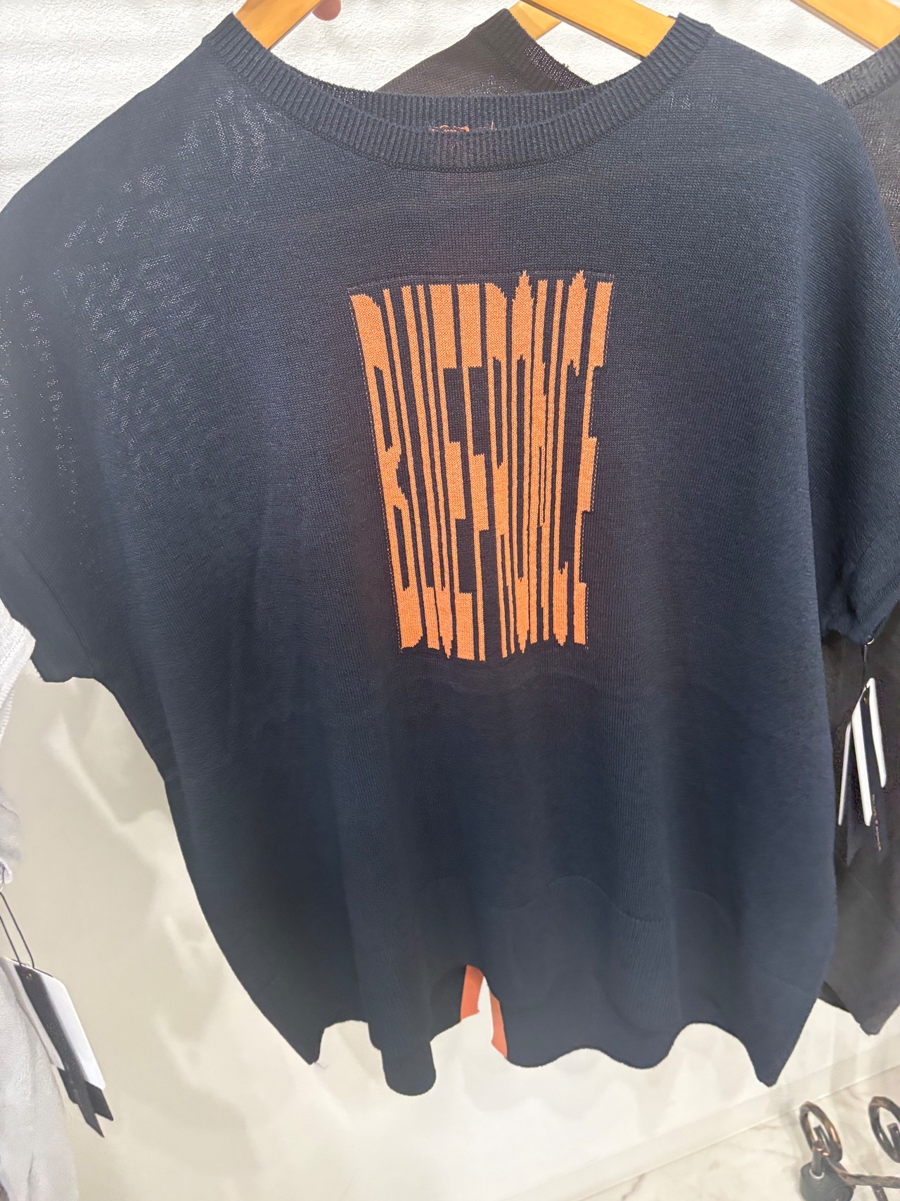 ROBE blue fronce 圧縮ロゴ　サマーニット　611914