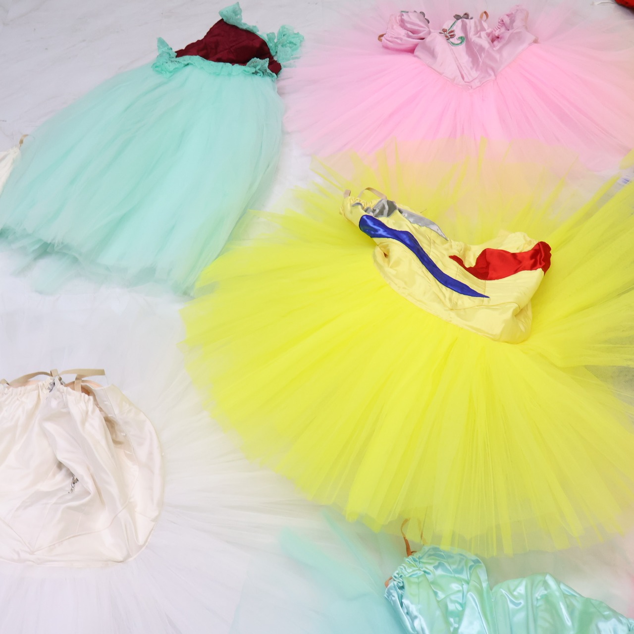 【バレエ衣装 豪華大量まとめ売り】全15点 ballerina バレリーナ チュチュ ロマンティックチュチュ 発表会 フリル 舞台 セット レース 大人 舞台 ダンス 劇